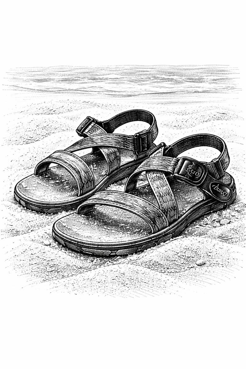 Chaco sandals for beach and trail